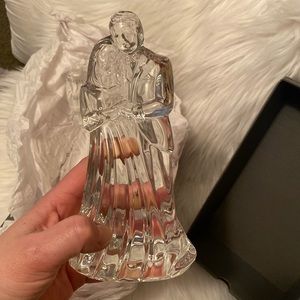 Waterford Crystal Bride & Groom Cake Topper Crystal Glass *Send offers*